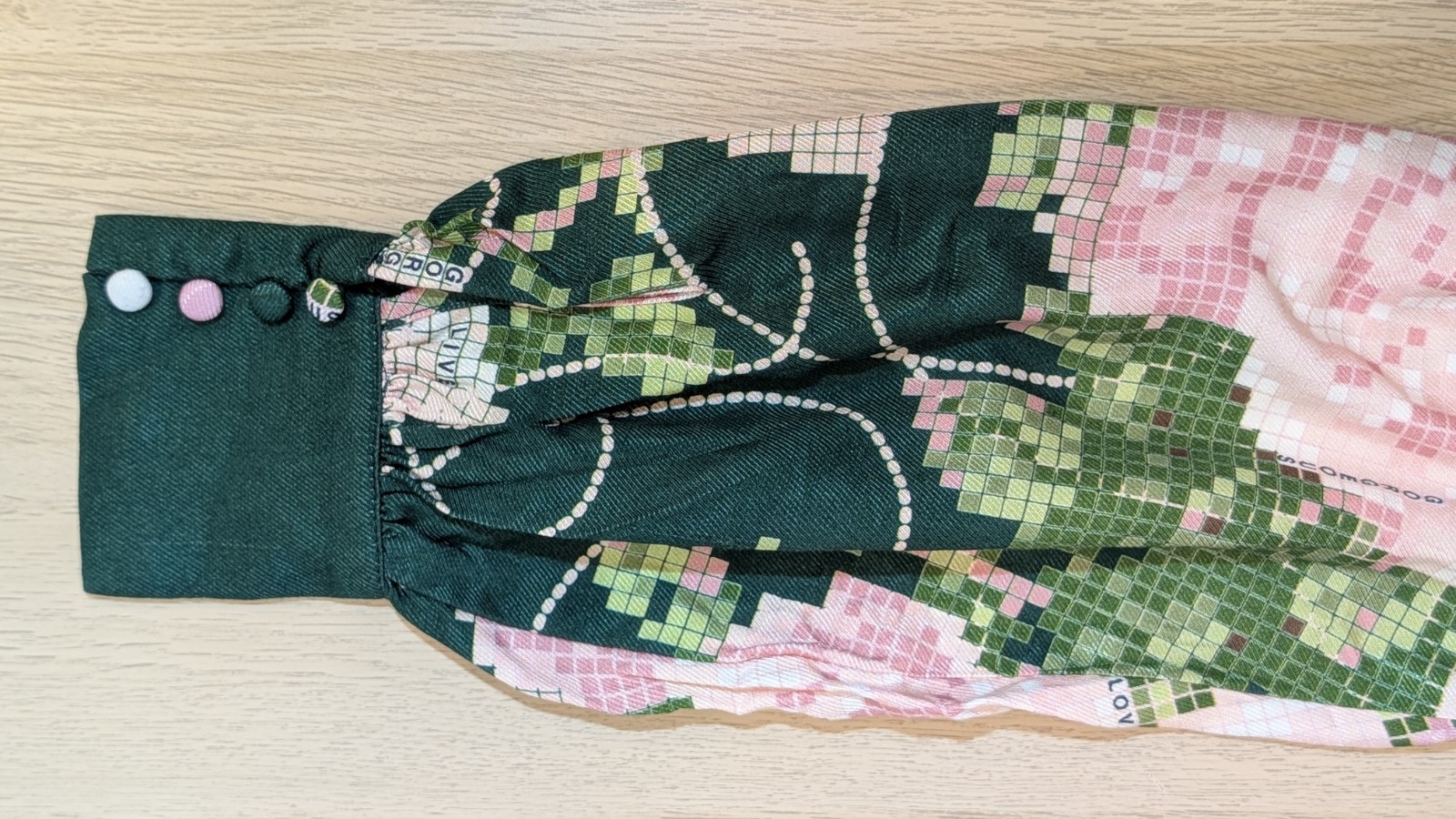 NWT Anthropologie Caroline Tie-Neck Mini Dress by Maeve S Pink & Green Floral