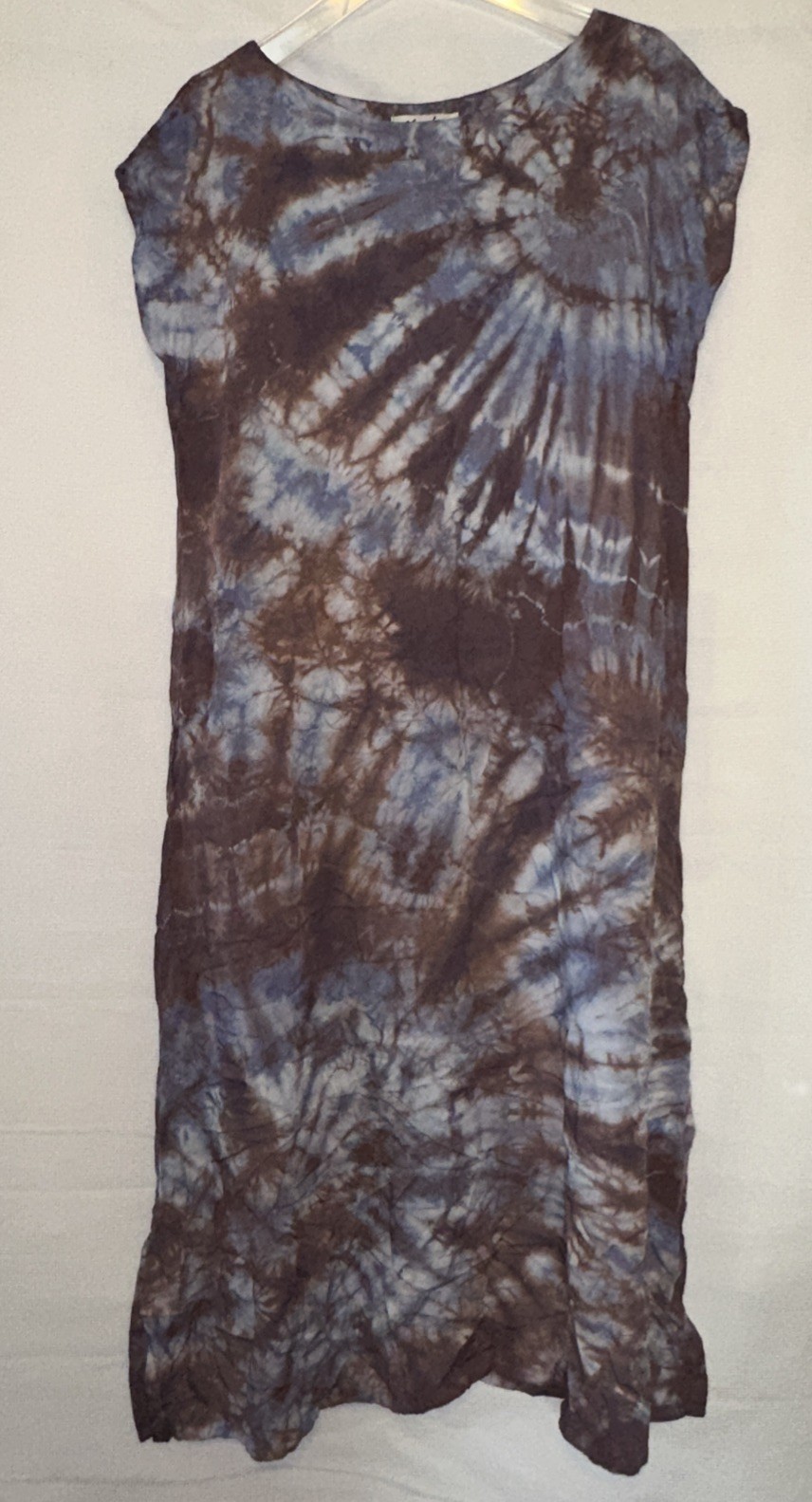 Anna Joyce Hand-Dyed Kaftan Dress Tie-Dyed Womens Medium Handmade in Portland