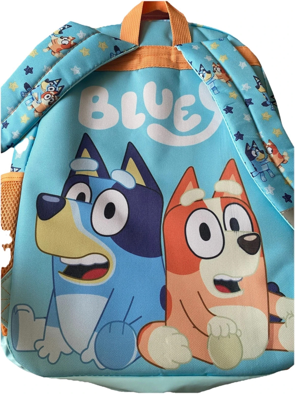 Bluey & Bingo 17″ Light-Up Stars & Stripes Backpack, Keychain New Ships Fast