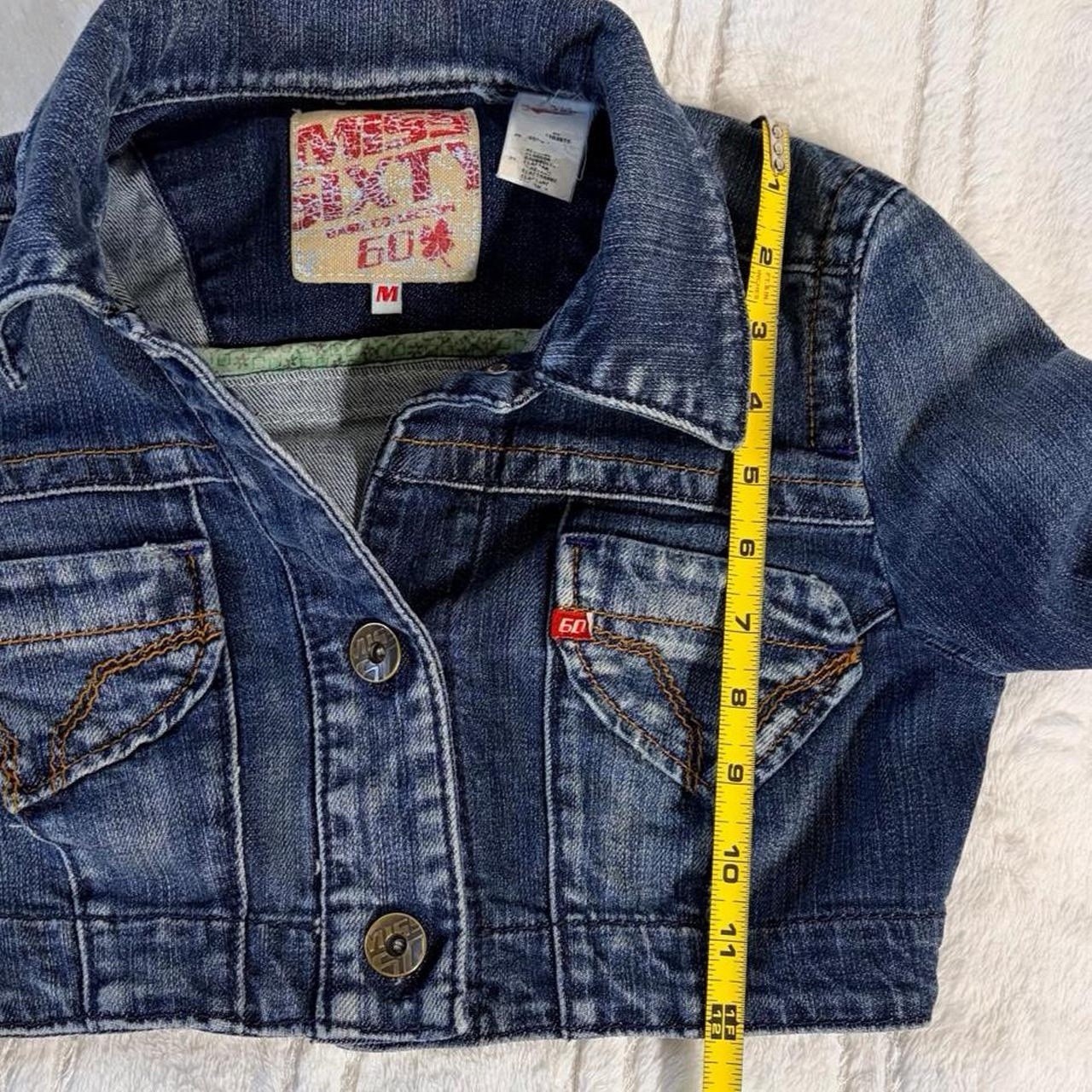 Vintage Miss Sixty Cropped Denim Jacket Rare Women’s Size S Y2K 90s