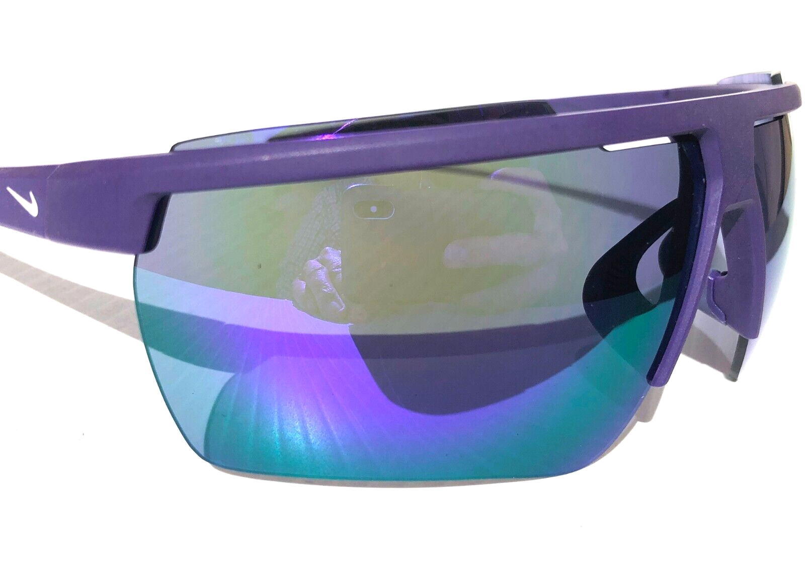 NEW Nike WINDSHIELD 20 Purple UV PROTECTIVE Violet Mirror Sunglass CW1287 547