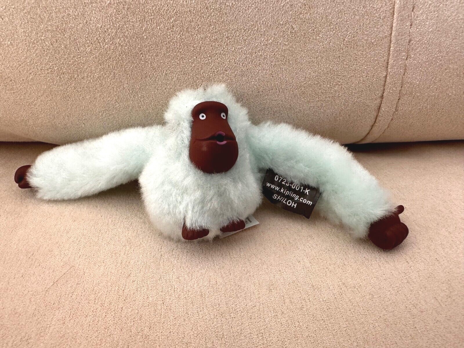 NWT KIPLING MONKEY KEYCHAIN KEY RING CHARM BLACK RED GRAY BLUE GREEN SUCK THUMB