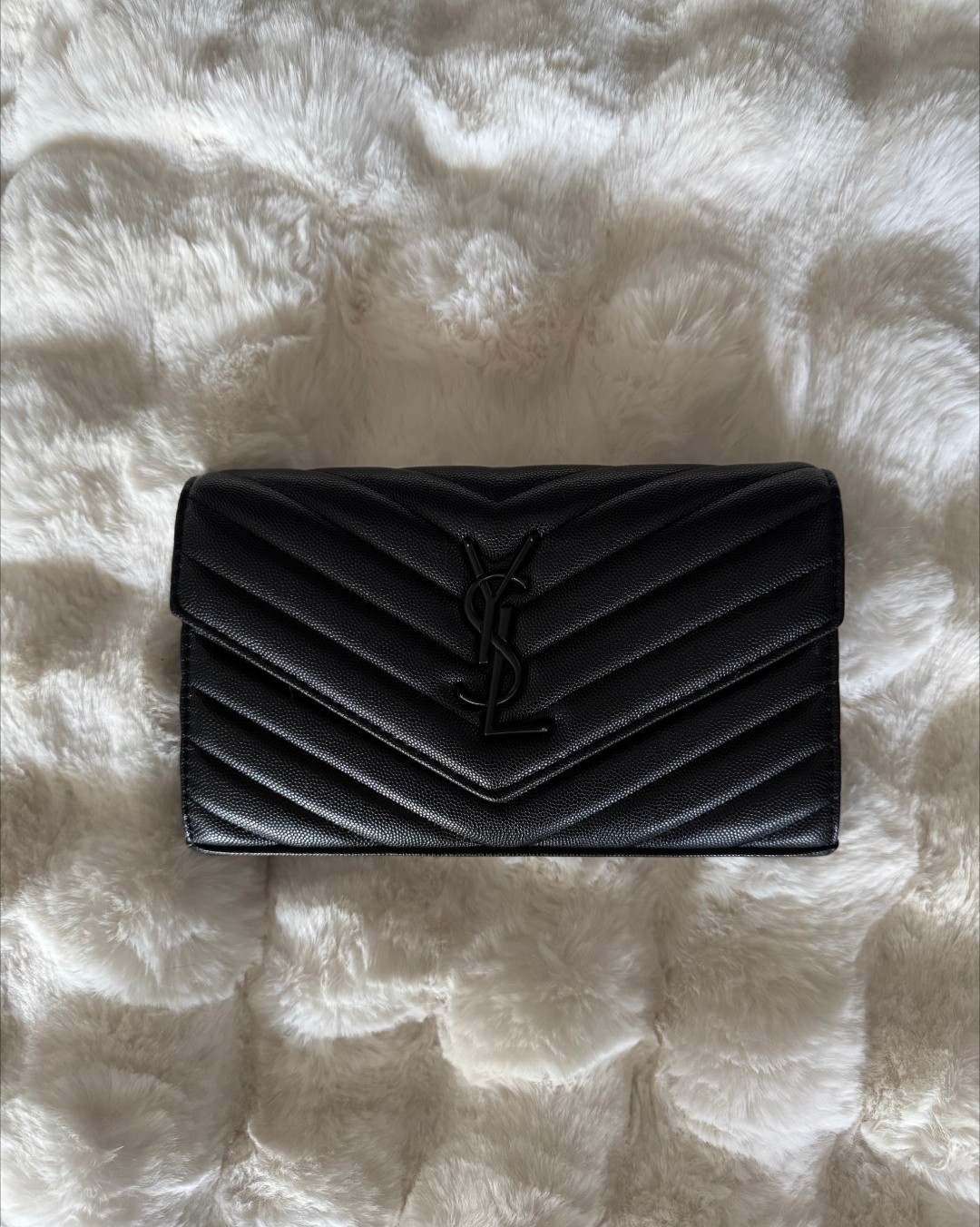 Saint Laurent Black ysl wallet/clutch/ crossbody
