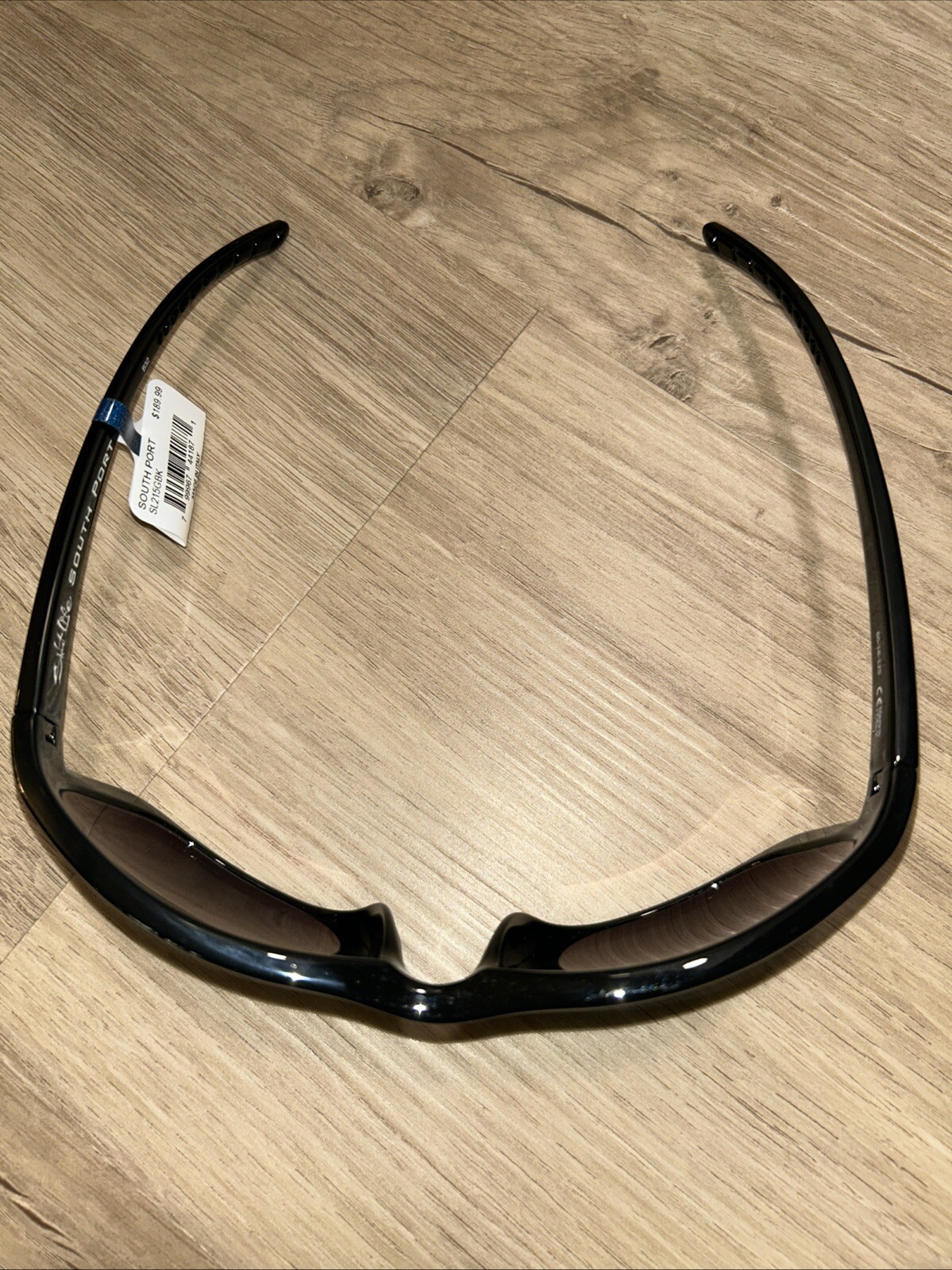 New Salt Life South Port Gloss Black Saltlife Smoke Blue Lens Salty $189 NWT