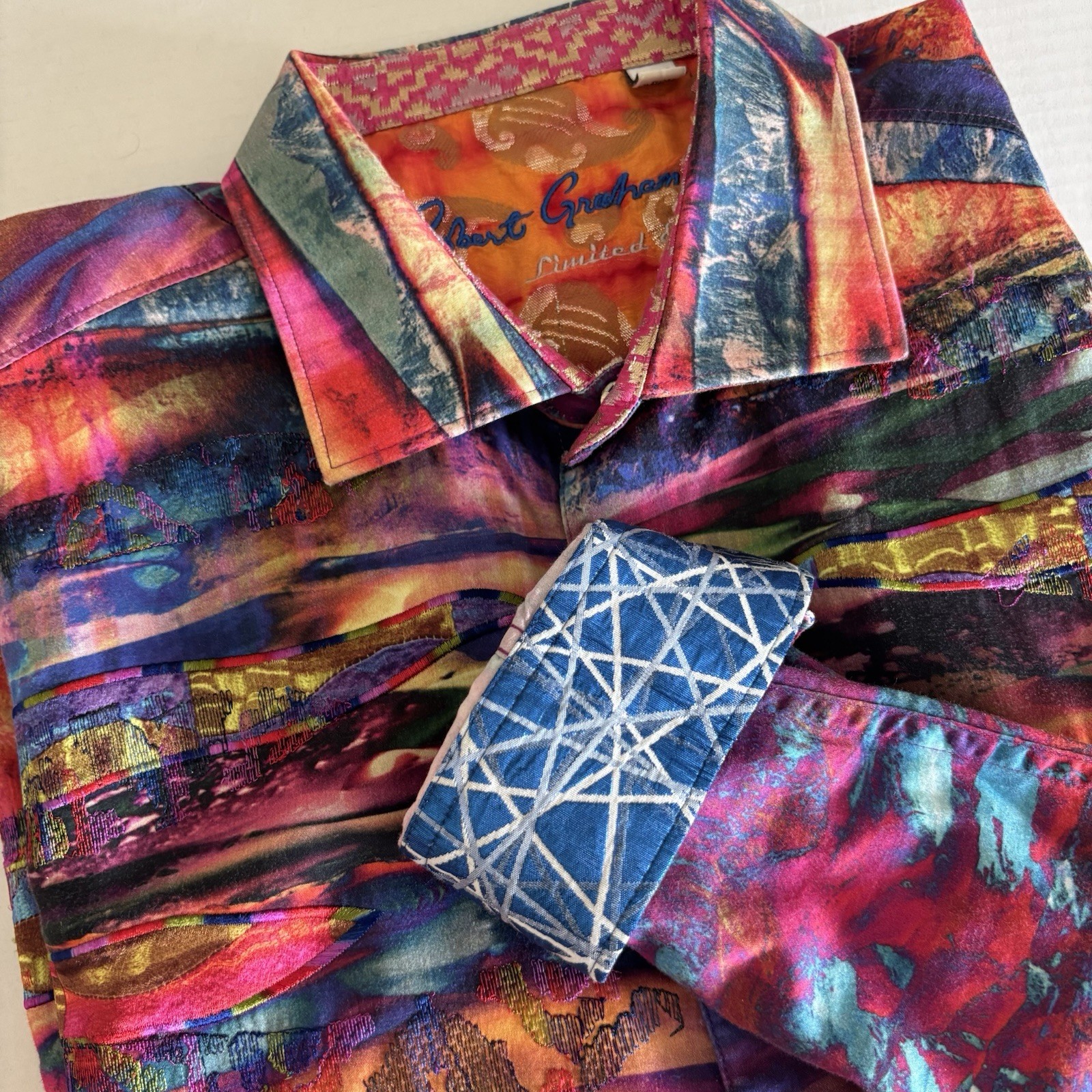 Robert Graham Limited Edition CAPTAINS DESERT Men’s Size XL Long Sleeve
