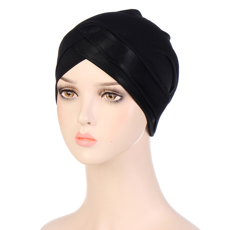 Stretch Muslim Headscarf, Chemo Cap for Hair Loss Women Wrap Turban