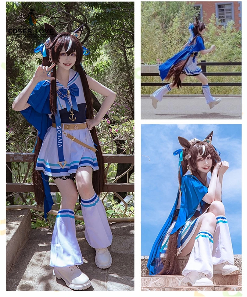 Uma Musume Vivlos Voyage Etincelant Cosplay Costume Wig Convention Outfits