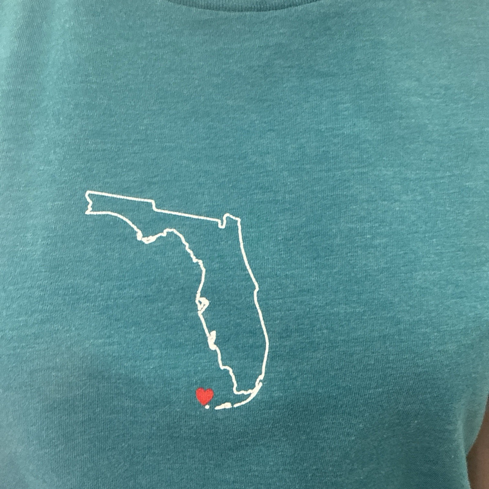 Red Bike Brand In Blue, With A Florida Logo Heart In Key West