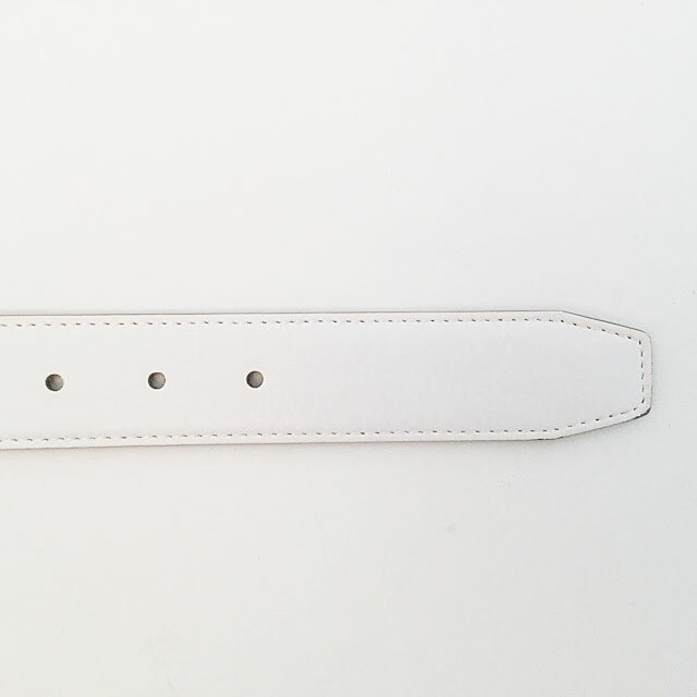 NIKE GOLF MEN’S LEATHER REVERSIBLE STITCH BELT SZ: 34 (FITS W32) GREY/WHITE 308