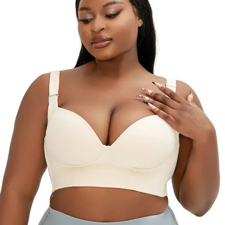 Super Large Size Bra 34-50ABCDEFGH Womens Underwear Black Bralette Push Up Bras