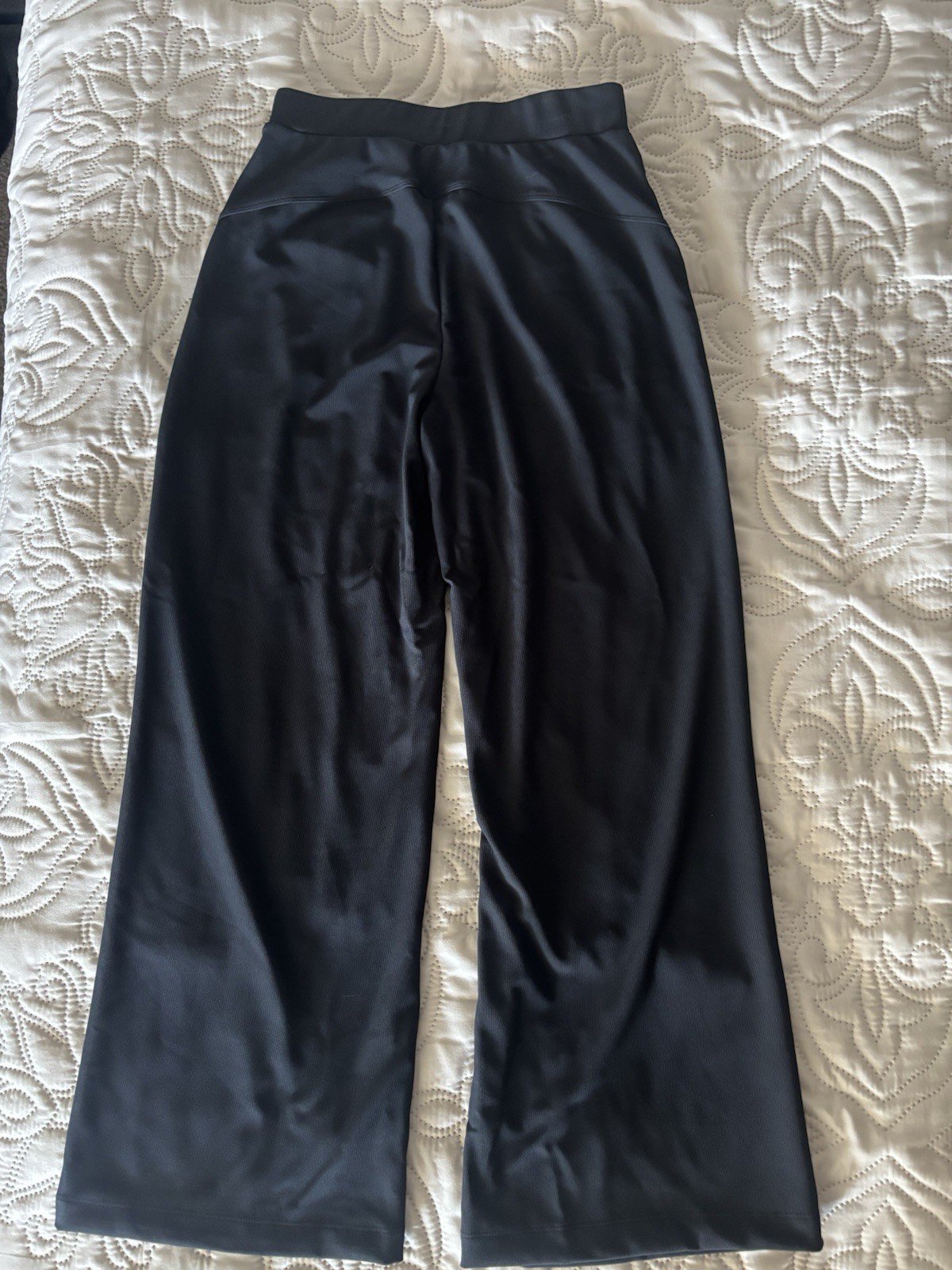 Halara Women’s Black Solid High Rise Pleated Wide-Leg Pull-On Stretch Pants XS