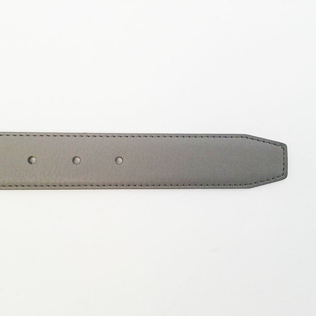NIKE GOLF MEN’S LEATHER REVERSIBLE STITCH BELT SZ: 34 (FITS W32) GREY/WHITE 308