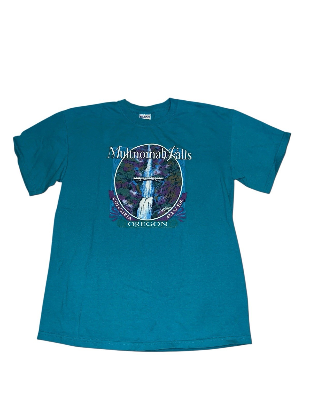 Vintage 90’s Multnomah Falls Shirt Adult Medium Gildan Oregon Columbia River