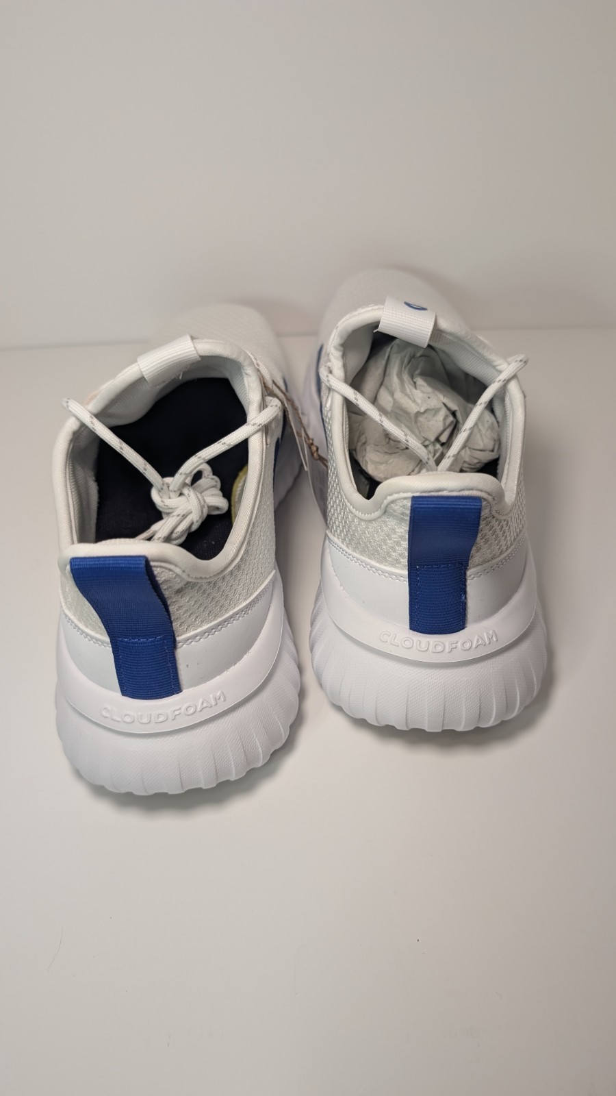 Adidas Kaptir 4.0 Cloud White Royal Blue Men’s Road Running Shoes Pick Size 8.5