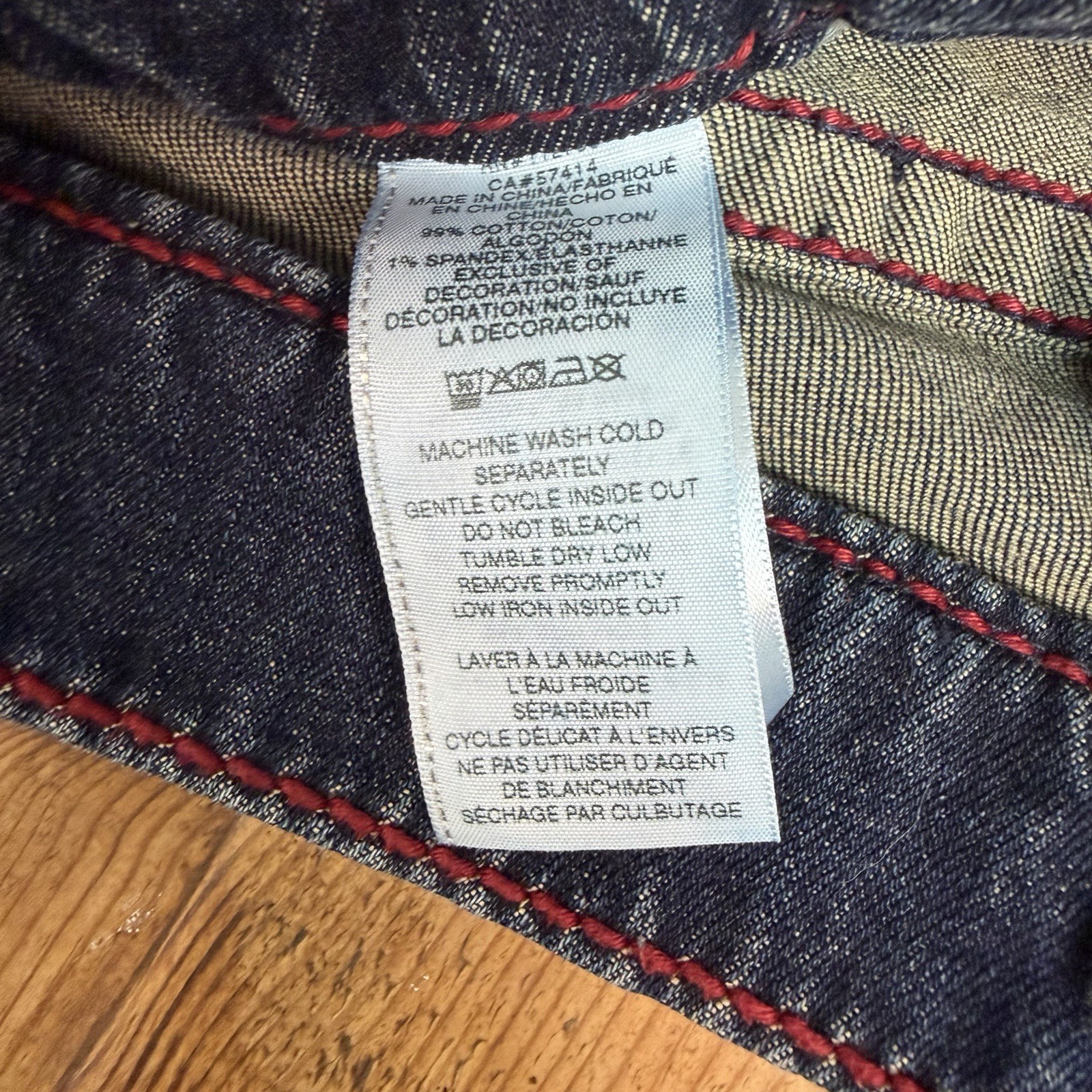 True Religion Men’s Ricky Relaxed Straight Jeans Red Rope Stiching