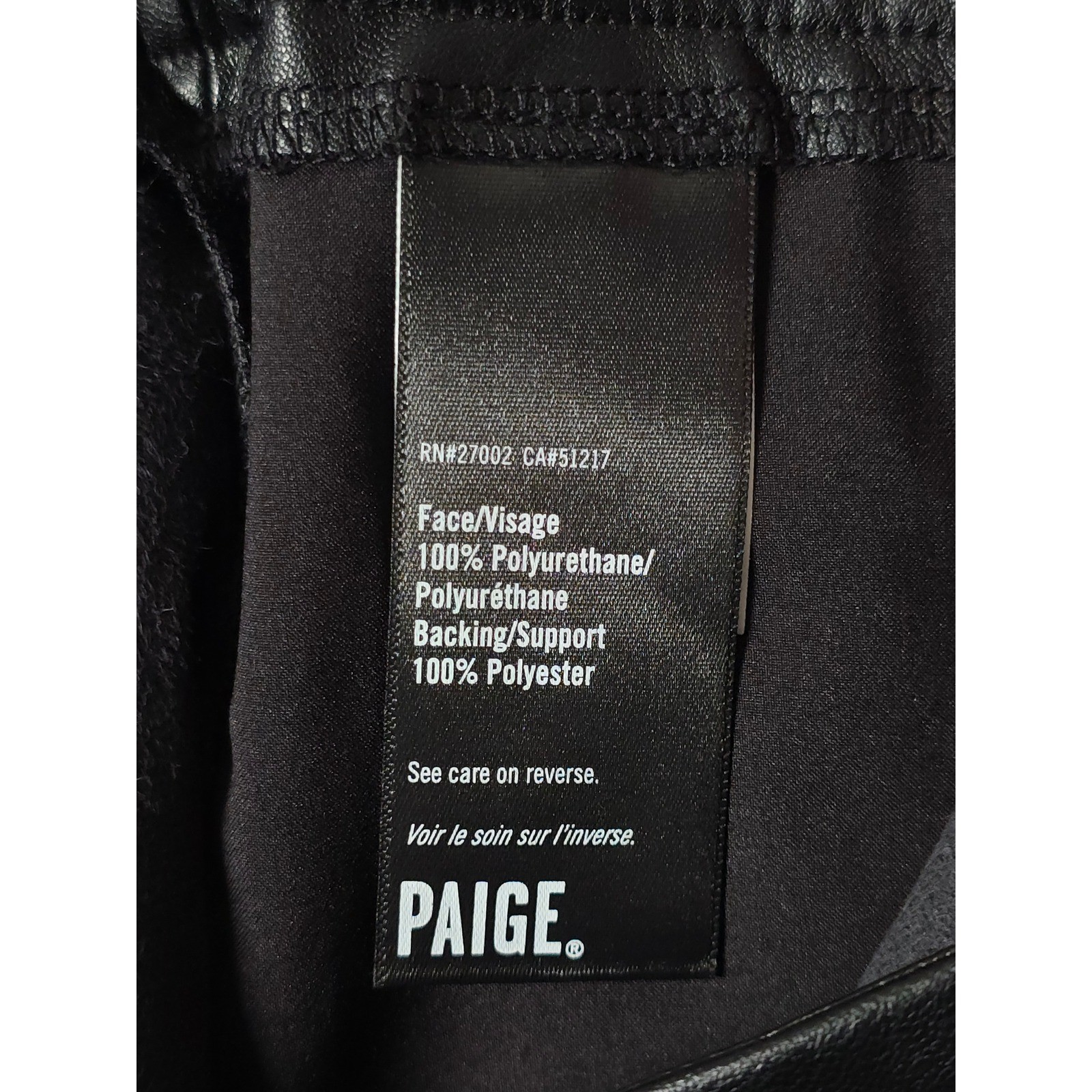 PAIGE Jazz Pant Faux Leather Black High Waisted Pleated Women Size 12 NWT