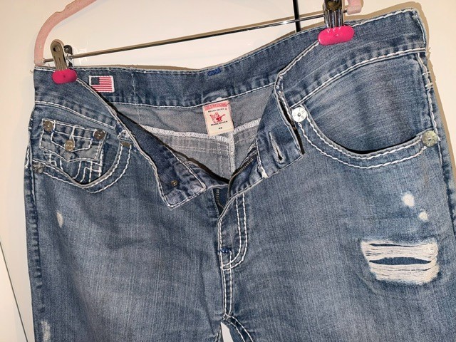 True Religion distressed jeans, unique, s. 38/32