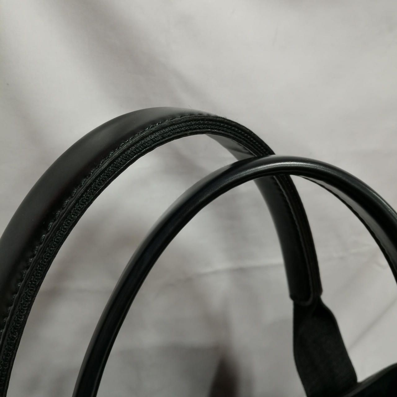 BALENCIAGA Canvas Leather Tote Bag Black 339933-1000 Used
