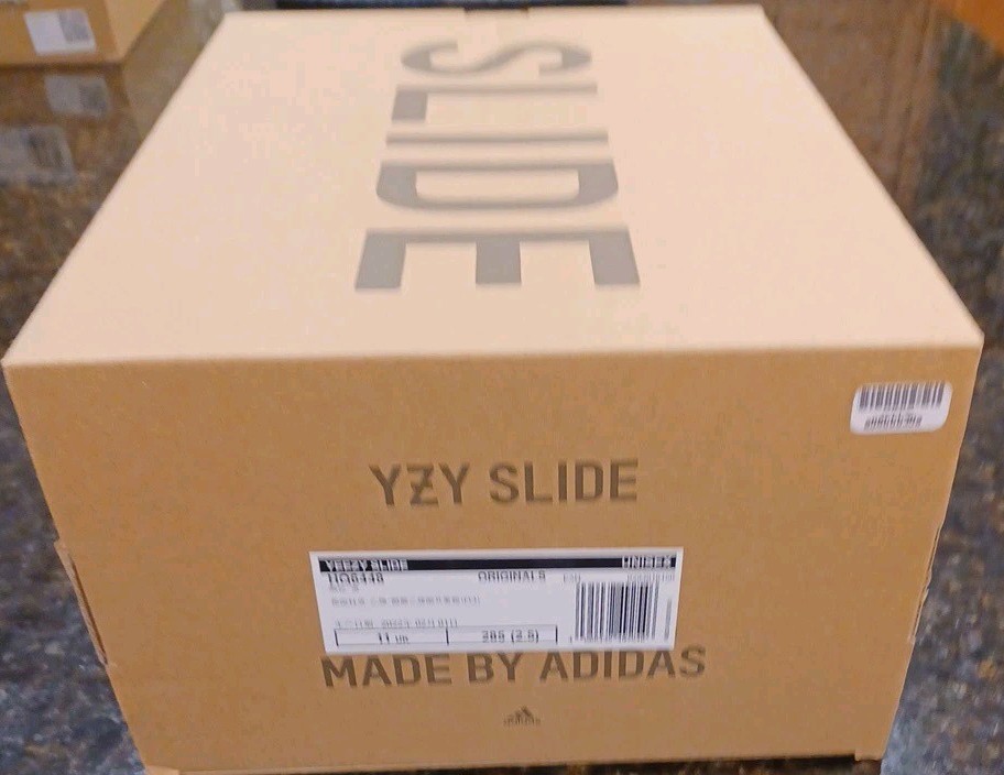 EMPTY BOX ONLY Adidas Yeezy Slide Onyx HQ6448 Size 11 Men (NO SHOES INCLUDED)
