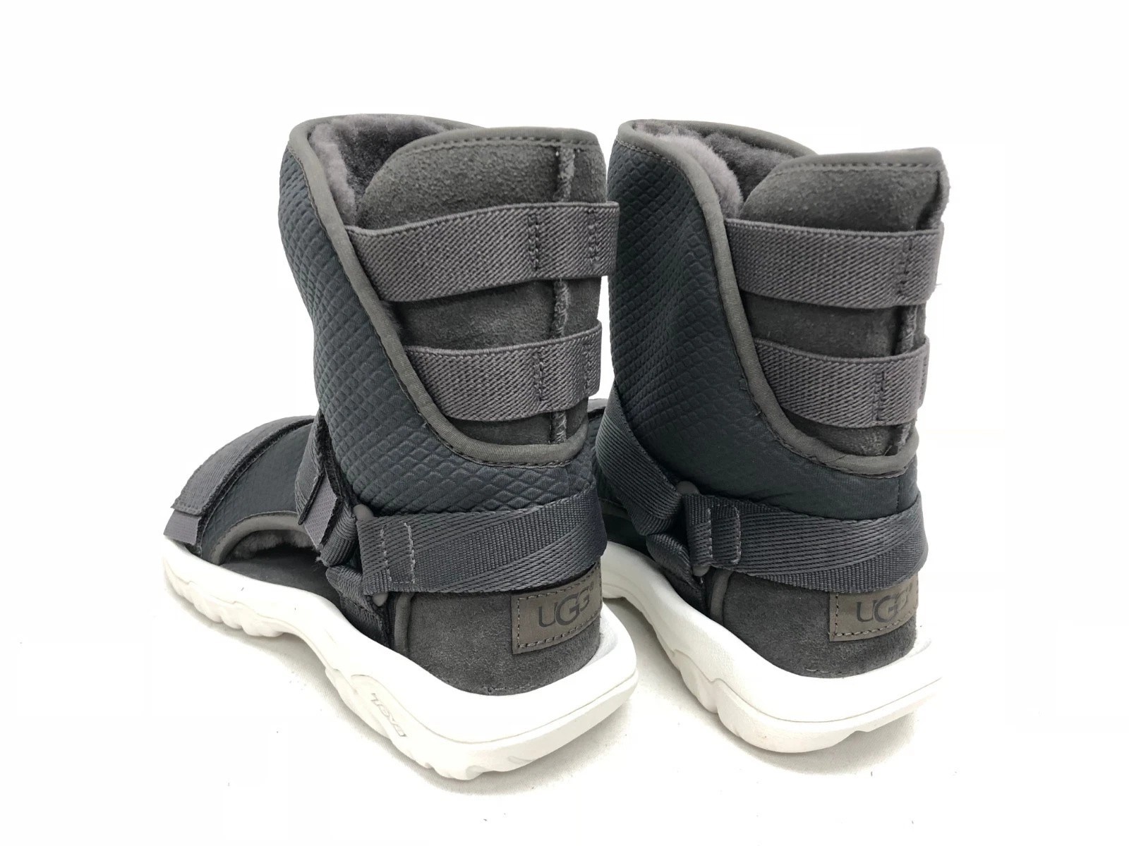 UGG/TEVA COLLAB Dark Gray SHEEPSKIN SPORTY HYBRID BOOT SANDAL 1018220U SZ M5/W7