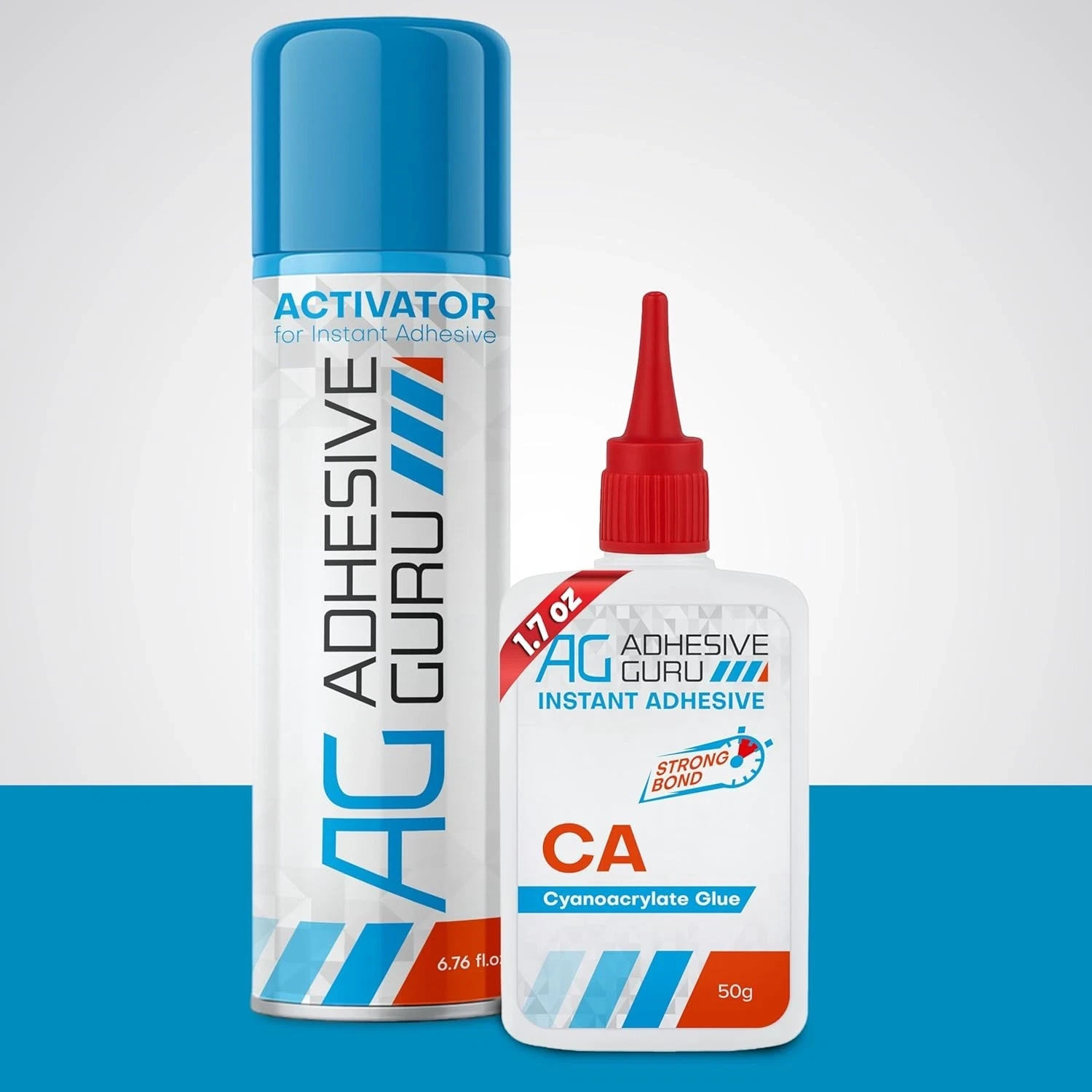 Adhesive Guru CA Glue with Activator (1.7 oz 1 Pack, & Kit