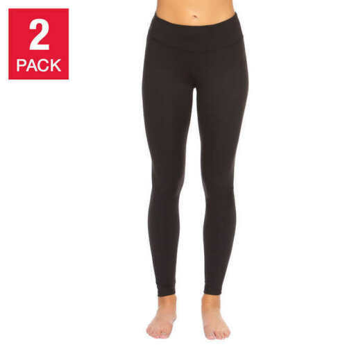 2 PACK Felina Ladies’ Suede Legging Wide Flattering Waistband F54