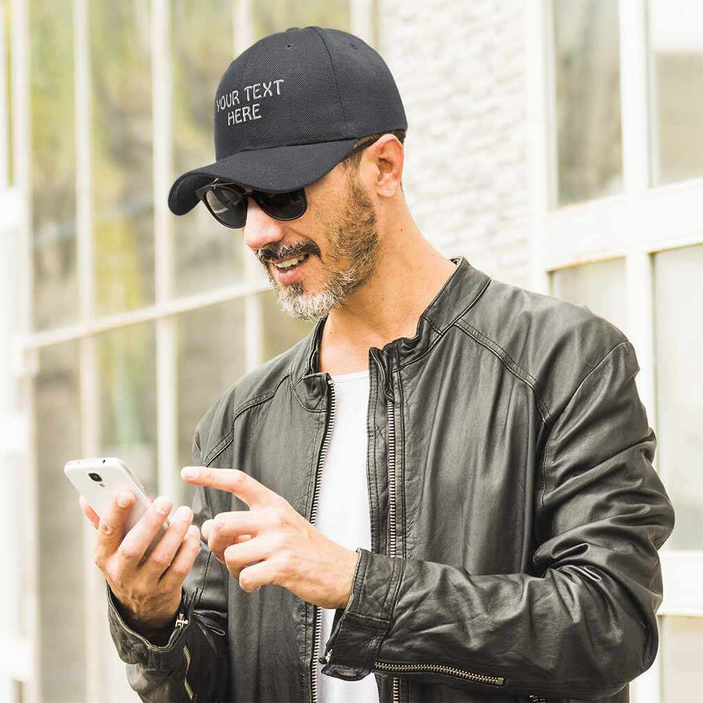 custom embroidered baseball caps for men personalized hats acrylic strap adjust
