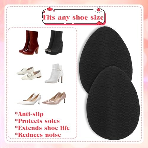 6 PCS Non Slip Shoe Pads, Thickened Non Slip Pads for Shoes Self Adhesive