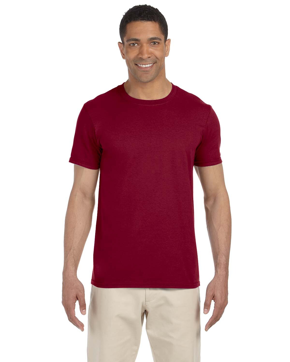 Gildan G640 Adult Softstyle T-Shirt Ringspun Cotton Crew Neck Plain T-Shirt