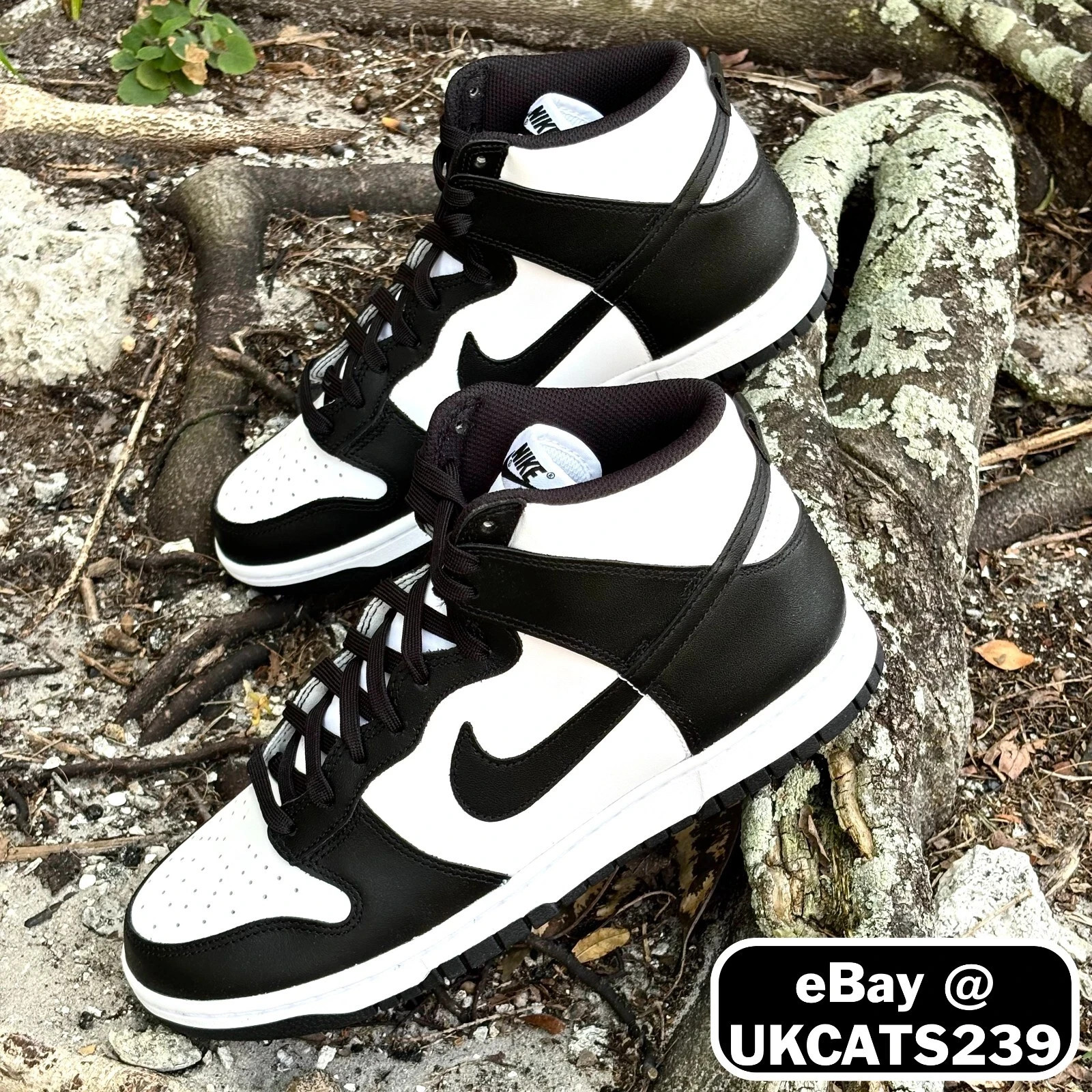 Nike Dunk Hi Retro Shoes “Panda” Black White DD1399-105 Men’s Size 10 NEW