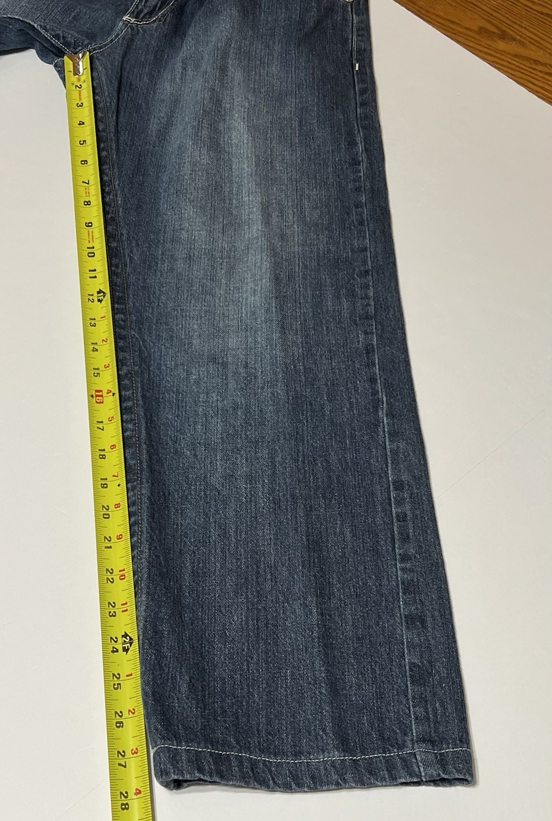 Vtg Y2K Southpole Premium Jeans Mens Tag 34 (31×28) Embroidered Straight Leg