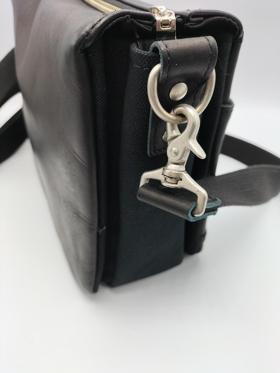 Baggy Port Grove leather canvas shoulder bag Used