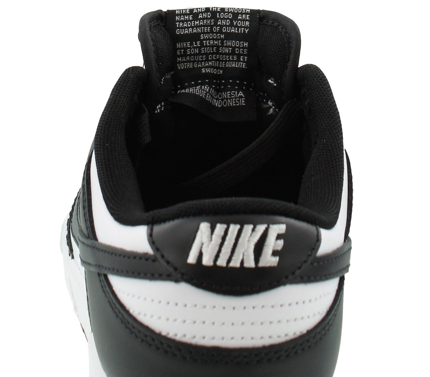 Men’s Nike Dunk Low Retro Shoes ’80s Color Block Panda Leather, DD1391-100