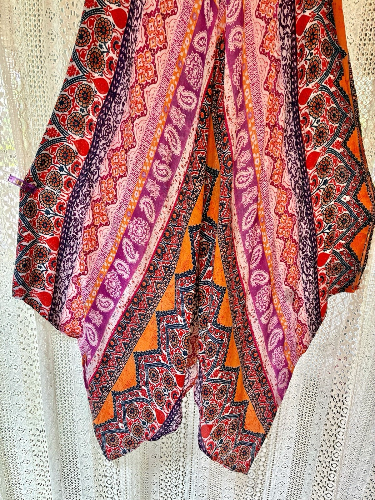 Tolani Anthropologie Paisley Handkerchief Hem Asymmetrical Dress Small