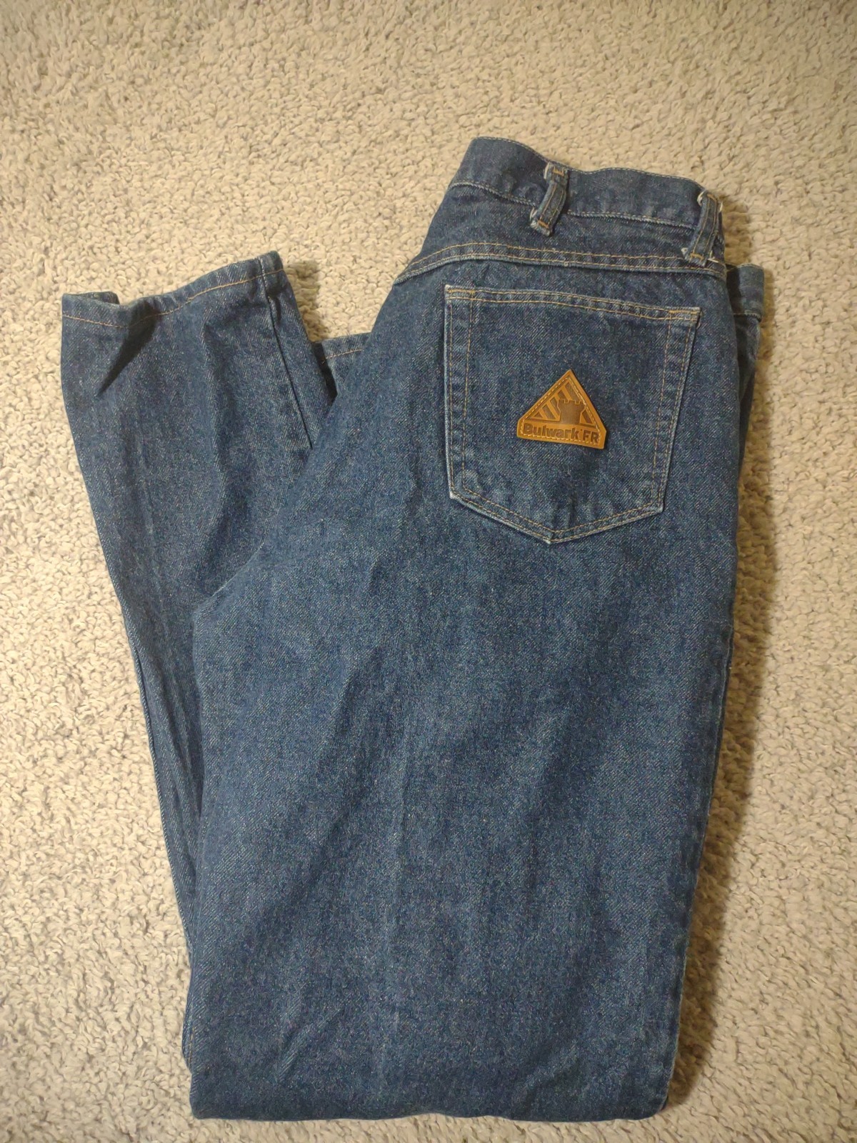 Bulwark FR Jeans Mens 28-50 Blue Flame Resistant Relaxed Straight Denim Workwear