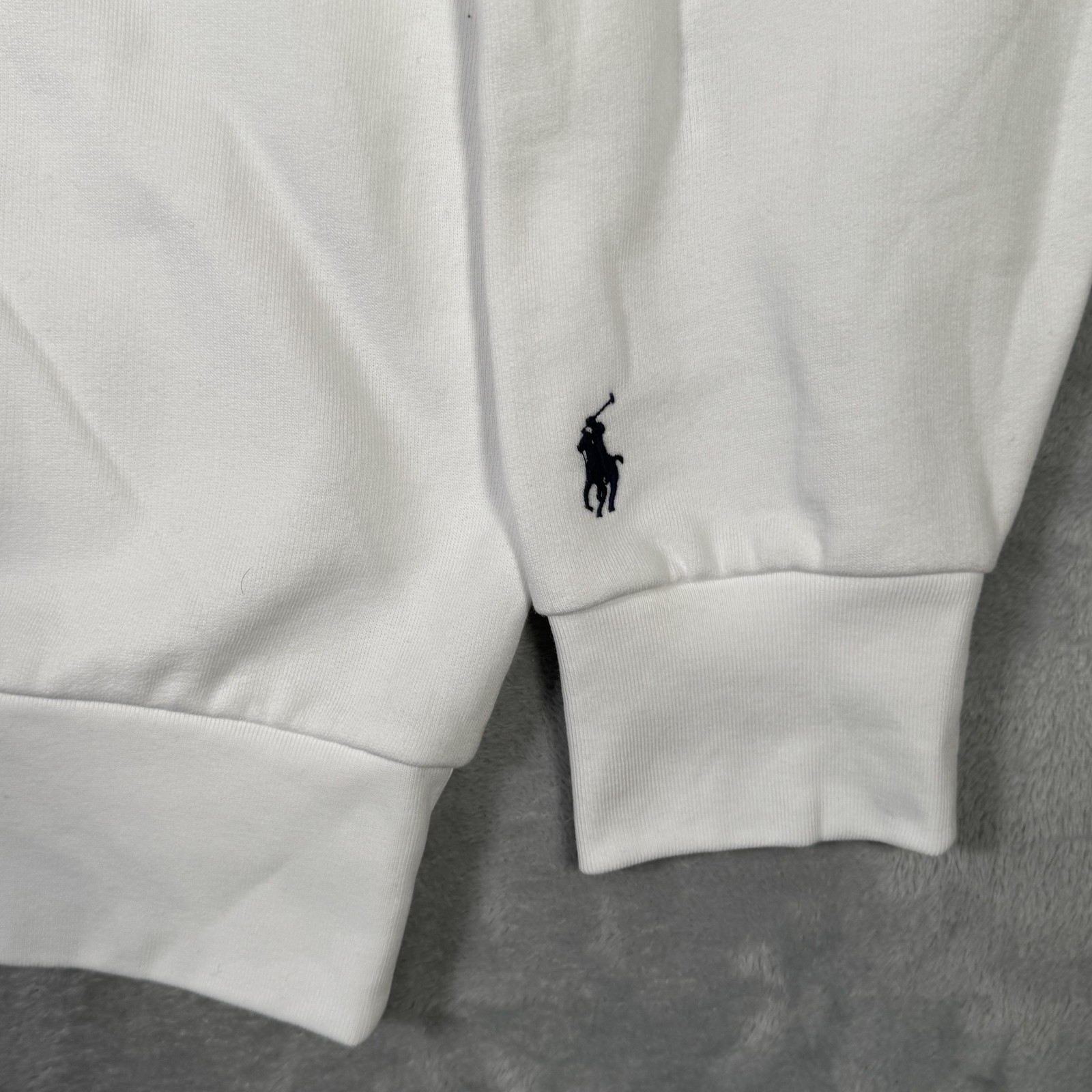 Polo Ralph Lauren Sweatshirt Mens 2XB 2XL Big White Crewneck Logo Pony Fleece