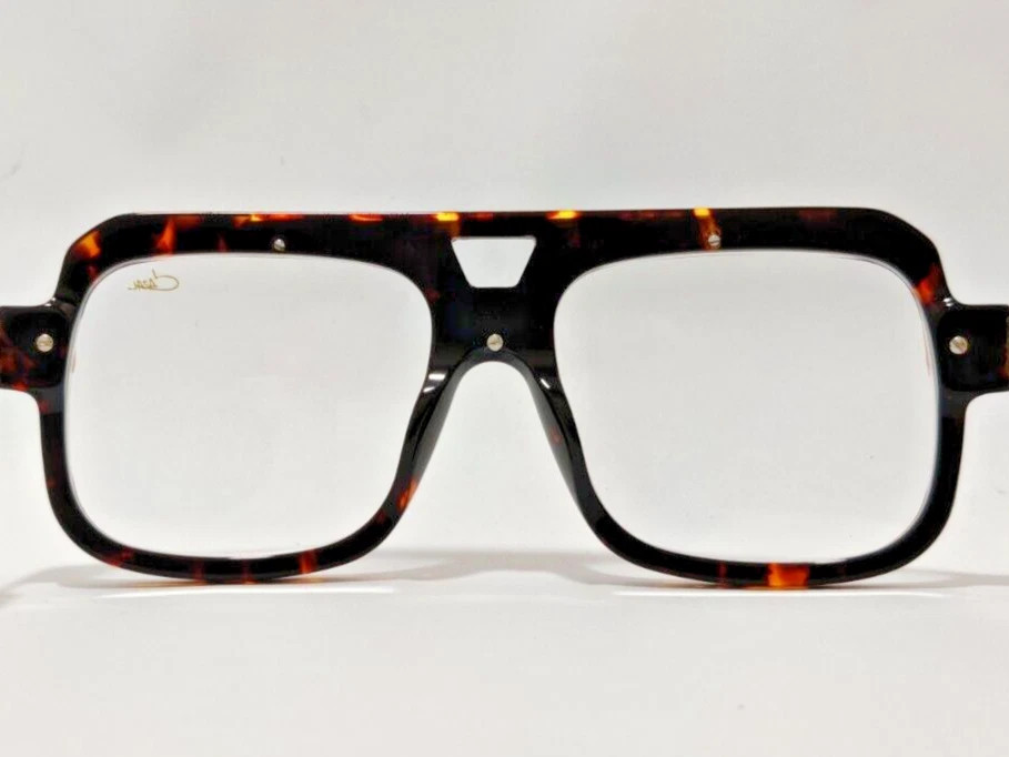 Cazal Sunglasses Tortoise & Gold Frame Clear Lens Men’s Women’s Eyewear