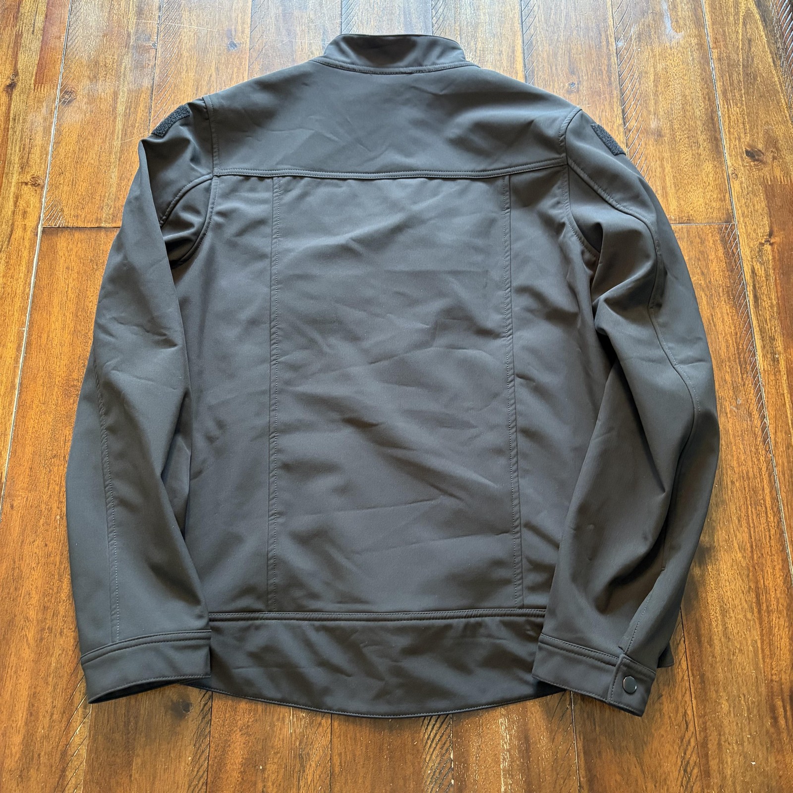UnderTech Undercover Jacket Mens Large Gray Softshell Full Zip Tactical Made USA