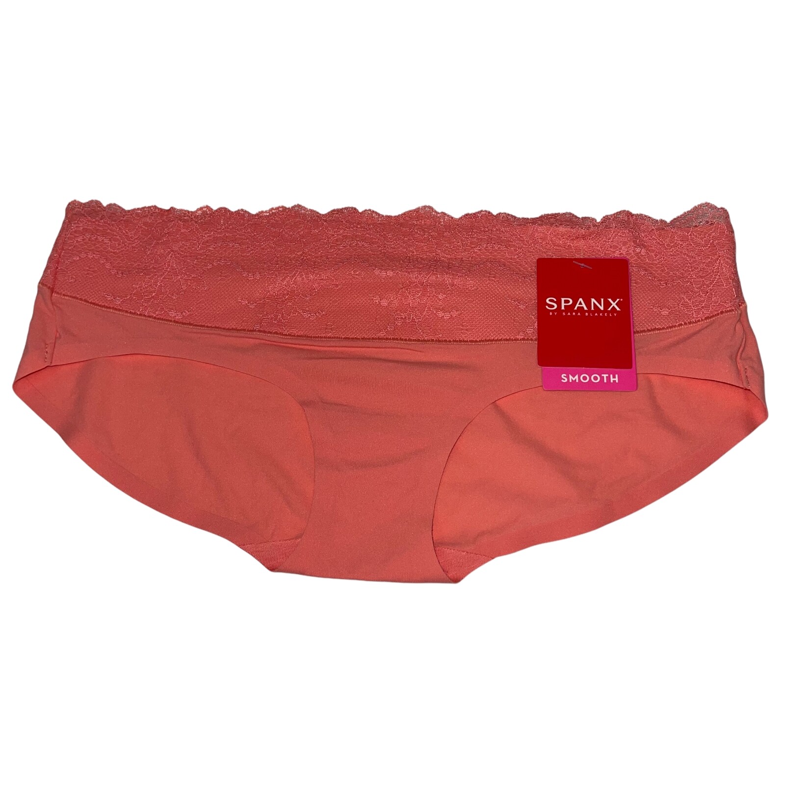 Spanx Panty Hipster Lace Waist Smooth Soft Microfiber Undie-Tectable FP2215 HTF