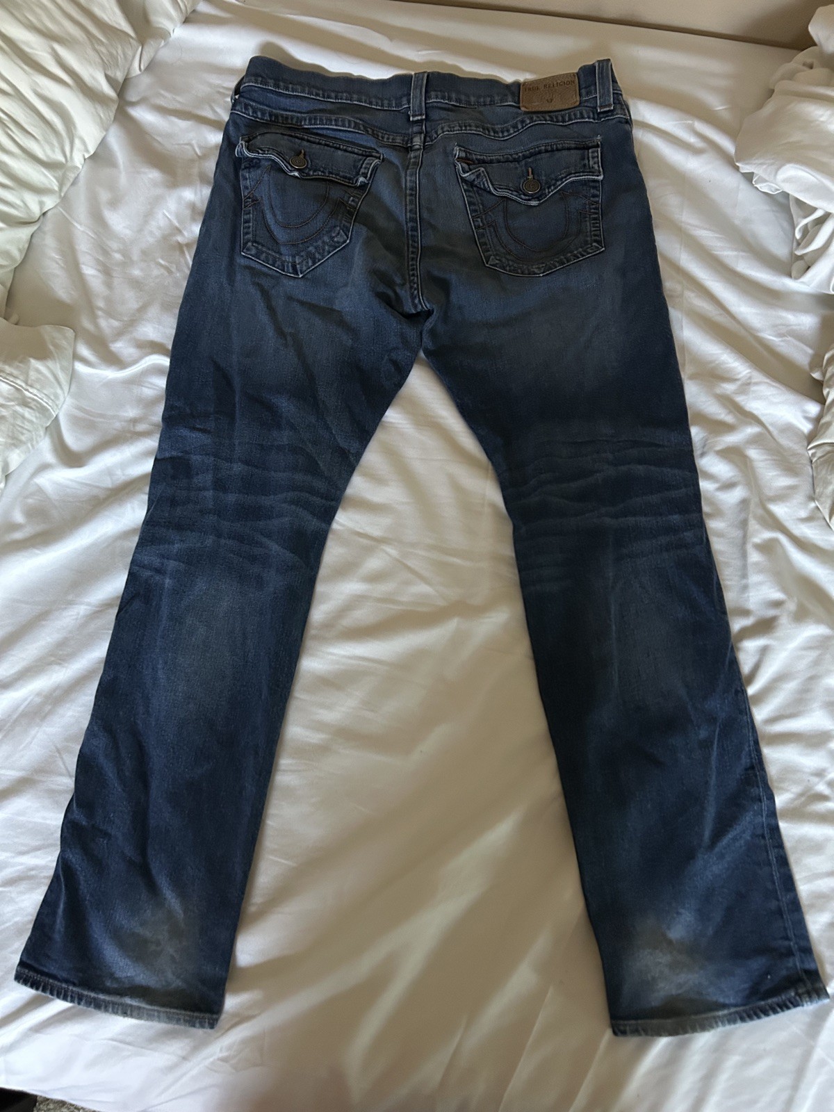 True Religion Men’s Rocco Relaxed Skinny Fit Jeans, Size 38