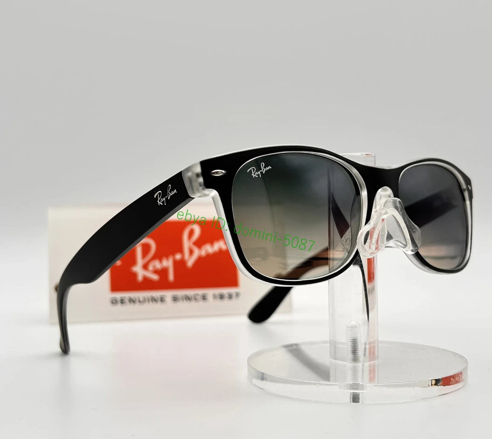 Ray-Ban RB2132 New Wayfarer Classic Sunglasses 55-18 Grey Gradient Lens UV400