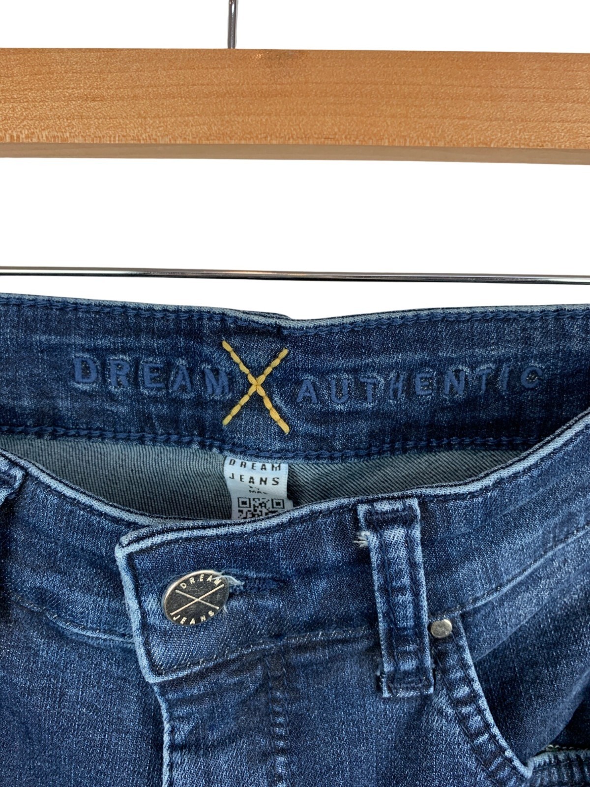 MAC Dream Authentic Skinny Jeans 36/30 Dark Wash Cotton/Polyester Blend