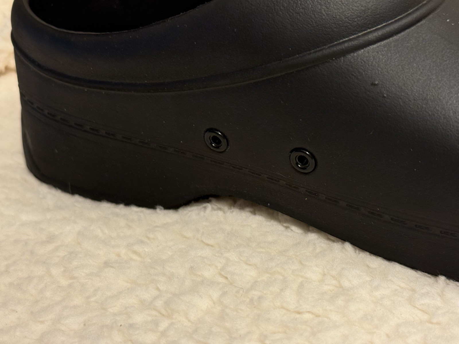 Men’s Sketcher’s Work Slip Resistance Size 12 Black Slip-on Used