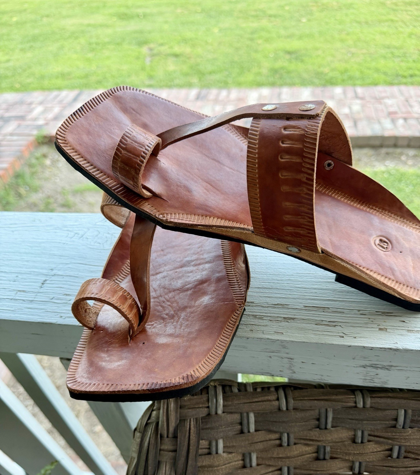 Sri Lanka Handmade Kolhapuri Men’s Sandals – US Size 11