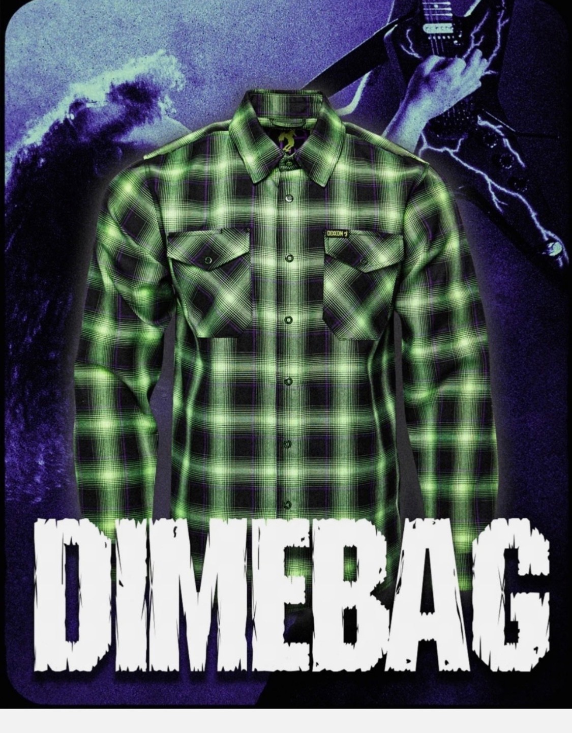 Dixxon Flannel DIMEBAG DARRELL PANTERA FLANNEL. Men’s Large – New In Bag.