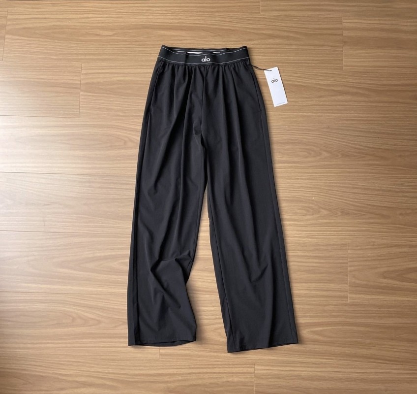 NEW AIo Yoga Suit Up Trouser Straight Leg Boxer-Style Soft Casual Women’s Pants
