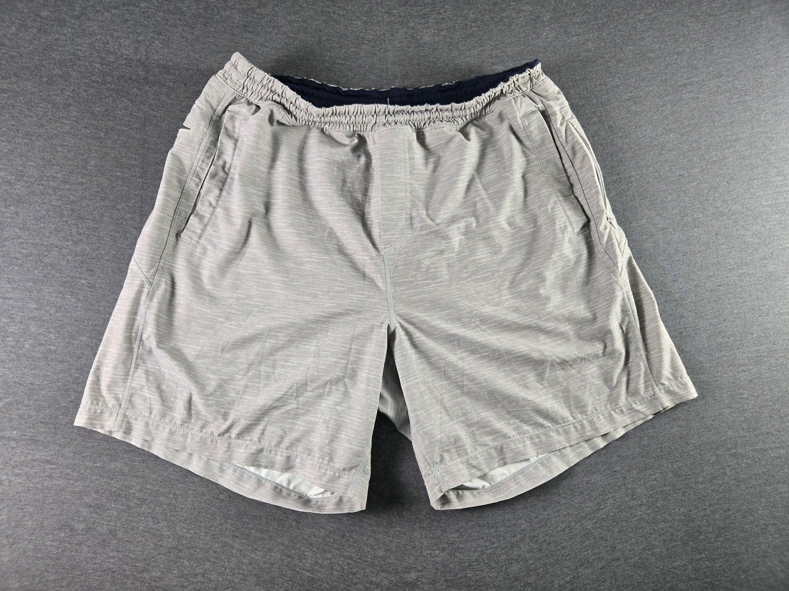 Birddogs Shorts Mens 2XL Gray Classic Lined Athletic Running Stretch Pockets
