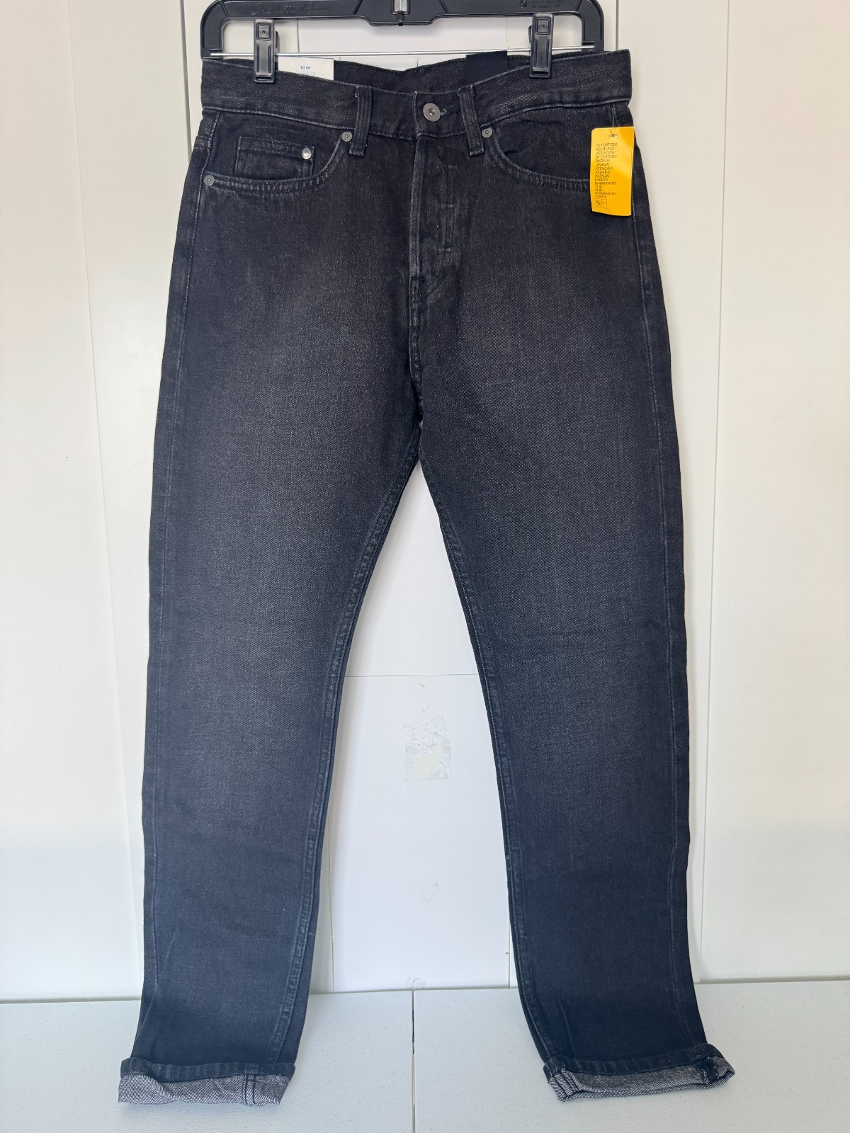 H&M Slim Tapered regular waist Black Jeans Size 28/32 Men