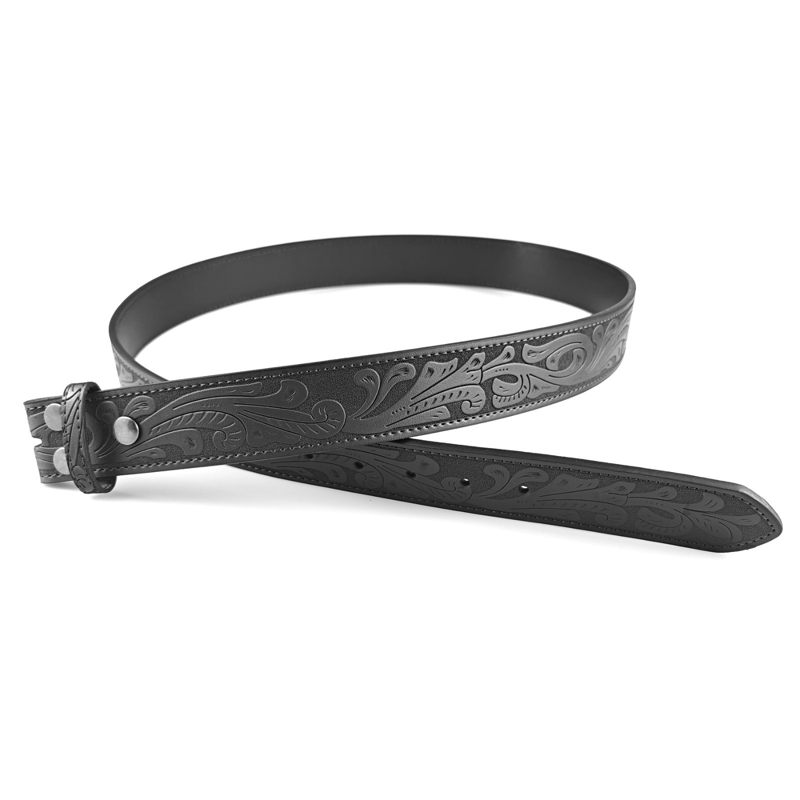 Western Belt Handmade Strap Men Leather No Buckle Cowboy Rodeo Belts