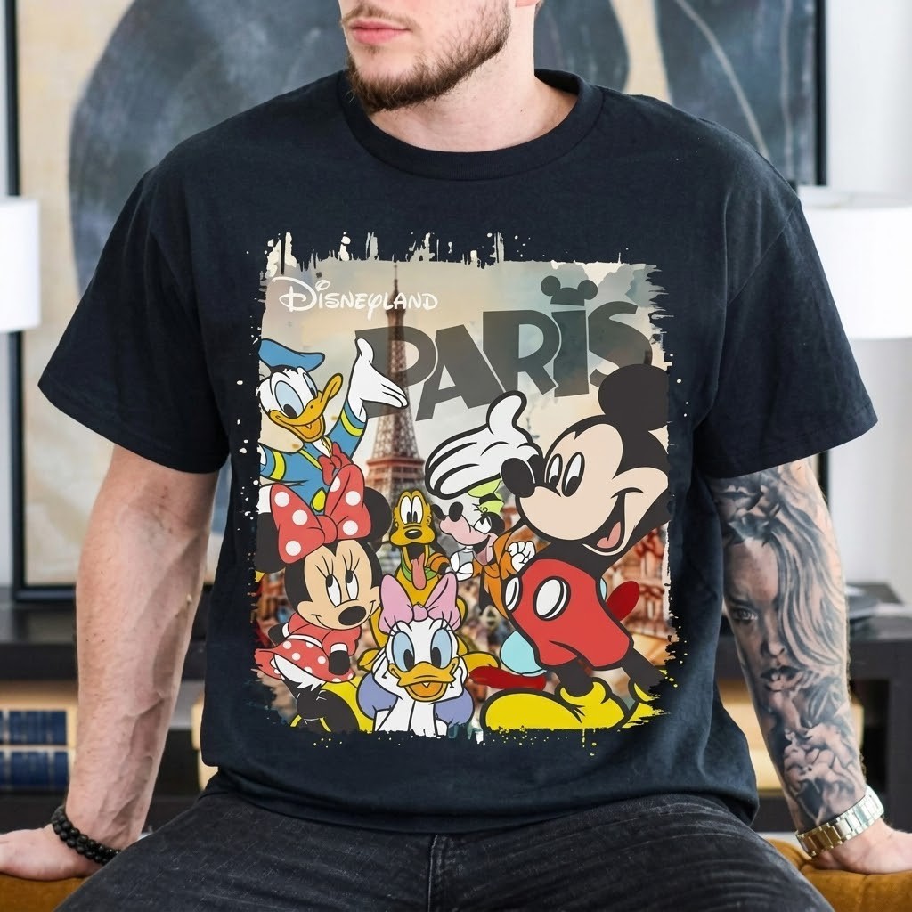 Disney Mickey And Friends Shirt, Retro Disneyland Paris T-shirt MH0427